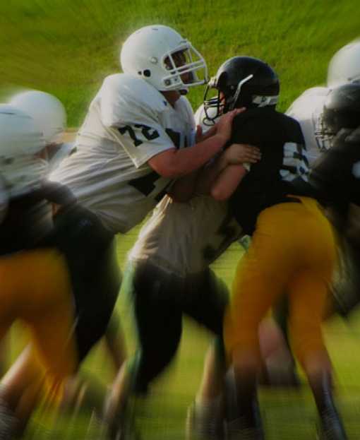 A football team practice session